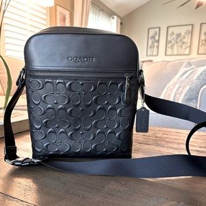 Coach Houston Flight Bag in Signature Leather